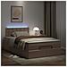 Pouf Letto con Materassi e LED Cappuccino 120x190 cm Similpelle - Foto miniatura 3