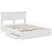 Letto con Contenitore Bianco 160 x 200 cm Legno multistrato - Foto miniatura 5