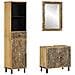Set Mobili da Bagno 3pz in Legno Massello di Mango - Foto miniatura 1