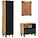 Set Mobili da Bagno 3pz in Legno Massello di Mango - Foto miniatura 4