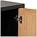 Credenza Con 2 Ante In Legno E Metallo Nero 80x39,5x89 - Foto miniatura 6