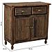 Credenza In Legno Con 2 Ante E 2 Cassetti 90x40x85h Cm - Foto miniatura 3