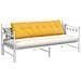 Cuscino per Schiena Giallo Chiaro 180 x 50 cm Tessuto in Cords - Foto miniatura 3
