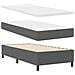 Letto a molle con materasso Grigio scuro 90 x 200 cm Tessuto - Foto miniatura 5