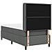Letto a molle con materasso Grigio scuro 90 x 200 cm Tessuto - Foto miniatura 9