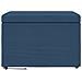 Pouf Blu 61 x 41 x 40 cm Tessuto e Legno Ingegnerizzato - Foto miniatura 4