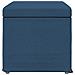 Pouf Blu 61 x 41 x 40 cm Tessuto e Legno Ingegnerizzato - Foto miniatura 5