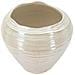 Vaso Perly Round In Ceramica Perlata Con Decoro A Conchiglia - Foto miniatura 2