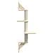 Albero per Gatti con Tiragraffi a Parete Crema 108 cm - Foto miniatura 5