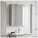 Mobiletto per specchio da bagno Grigio Sonoma - Foto miniatura 4