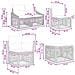 Set Divano da Giardino 8 pcs Nero polyrattan - Foto miniatura 8