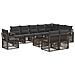 Set Divano da Giardino 11 pcs Grigio polyrattan - Foto miniatura 1