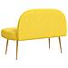 Panchina imbottita con schienale Giallo chiaro 110 x 60 x 76 cm - Foto miniatura 4