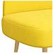 Panchina imbottita con schienale Giallo chiaro 110 x 60 x 76 cm - Foto miniatura 5
