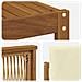 Set di divani da esterno con cuscino 4 pcs Naturale e Crema - Foto miniatura 5
