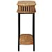 Tavolino fatto a mano Marrone Teak 90 x 30 x 75 cm - Foto miniatura 3