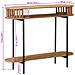 Tavolino fatto a mano Marrone Teak 90 x 30 x 75 cm - Foto miniatura 8
