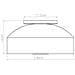 Plafoniera Omiq Tortora Sl. 2279 - Moderno Plafoniere Taupe 15x30x30 Cm - Foto miniatura 2