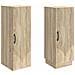 Set di armadi 2 pcs Rovere Sonoma Legno ingegnerizzato - Foto miniatura 3