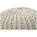 Pouf Poggiapiedi In Tessuto Beige 50 X 35 Cm Conrad Ii - Foto miniatura 25