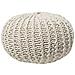 Pouf Poggiapiedi In Tessuto Beige 50 X 35 Cm Conrad Ii - Foto miniatura 29