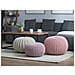 Pouf Poggiapiedi In Tessuto Beige 50 X 35 Cm Conrad Ii - Foto miniatura 2