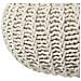 Pouf Poggiapiedi In Tessuto Beige 50 X 35 Cm Conrad Ii - Foto miniatura 5