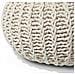 Pouf Poggiapiedi In Tessuto Beige 50 X 35 Cm Conrad Ii - Foto miniatura 7