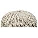 Pouf Poggiapiedi In Tessuto Beige 50 X 35 Cm Conrad Ii - Foto miniatura 32