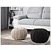 Pouf Poggiapiedi In Tessuto Beige 50 X 35 Cm Conrad Ii - Foto miniatura 21