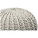 Pouf Poggiapiedi In Tessuto Beige 50 X 35 Cm Conrad Ii - Foto miniatura 39