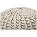 Pouf Poggiapiedi In Tessuto Beige 50 X 35 Cm Conrad Ii - Foto miniatura 33