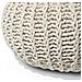 Pouf Poggiapiedi In Tessuto Beige 50 X 35 Cm Conrad Ii - Foto miniatura 13