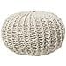 Pouf Poggiapiedi In Tessuto Beige 50 X 35 Cm Conrad Ii - Foto miniatura 15