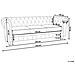 Divano Vintage A 3 Posti In Tessuto Beige Chesterfield Grande - Foto miniatura 15
