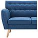 Divano A 3 Posti In Stoffa Imbottito 172x70x82cm Blu - Foto miniatura 7