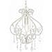 Lampadario Con Perle Bianco Rotondo E14 - Foto miniatura 1