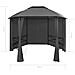 Gazebo Padiglione Da Giardino Con Tende Esagonale 360x265 Cm - Foto miniatura 15