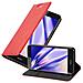 Custodia Compatibile Con Honor 6c In Rosso Mela - Coperchio Protettiva Con Chiusura Magnetica, Funzione Stand E Tasca Per Le Carte - Foto miniatura 1