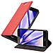 Custodia Compatibile Con Honor 6c In Rosso Mela - Coperchio Protettiva Con Chiusura Magnetica, Funzione Stand E Tasca Per Le Carte - Foto miniatura 4
