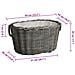 Cesta per Legna con Maniglie 59x42x28 cm Salice Grigia - Foto miniatura 6
