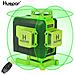 904dg 16 Linee 3d Di Livello 360 ° Laser, 16 Linee Autolivellante Fascio Verde, 4 X 360 ° Livellamento Orizzontale E Verticale, Con Telecomando E La Batteria Agli Ioni Di Litio Per Il Pavimento - Foto miniatura 1