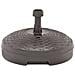 Base Ombrellone Riempibile Sabbia / Acqua 20 L Marrone Plastica - Foto miniatura 2