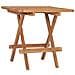 Set da Pranzo Giardino Pieghevole 3 pz Cuscino Massello di Teak - Foto miniatura 3
