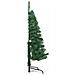 Albero di Natale Artificiale ad Angolo con Supporto Verde 120 cm PVC - Foto miniatura 2