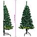 Albero di Natale Artificiale ad Angolo con Supporto Verde 120 cm PVC - Foto miniatura 4