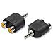 Adattatore monoblocco spina jack 3,5 mm stereo 2 prese rc - Foto miniatura 3