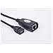 USB extender up to 30 m, USB, RJ-45, Maschio / femmina, Nero, Metallo, Plastica, 0,17m - Foto miniatura 2
