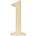 12 Numeri In Legno Da Incollare 10 Cm - Foto miniatura 1