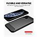 Custodia Compatibile Con Apple Iphone 11 Pro Max In Brushed Nero - Coperchio Protettivo In Silicone Tpu Flessibile In Look Acciaio Inossidabile-fibra Di Carbonio - Foto miniatura 4